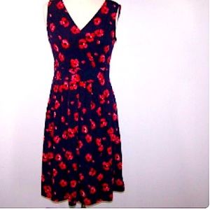 Croft & Barrow navy & floral dress, size XXL